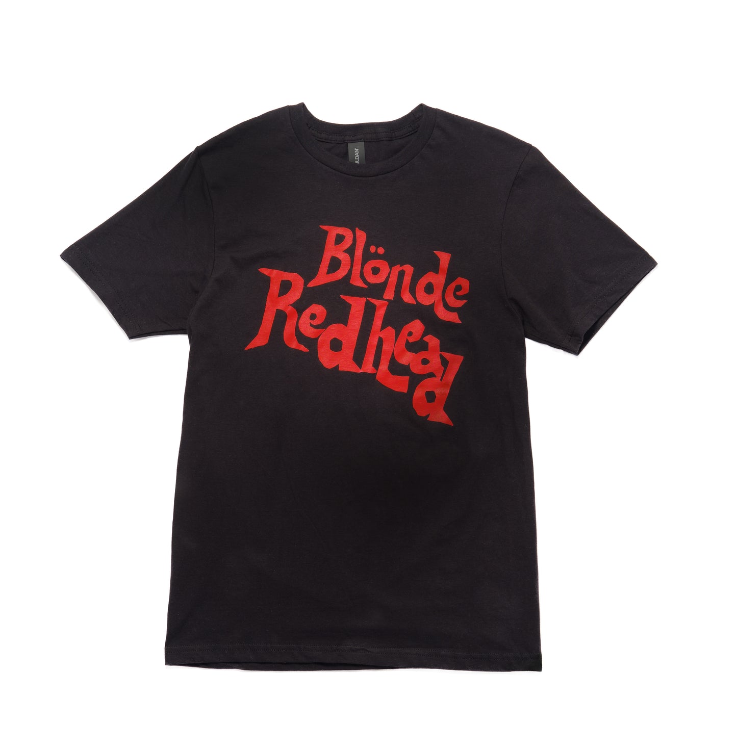 Blonde Redhead Black & Red Logo Print Shirt
