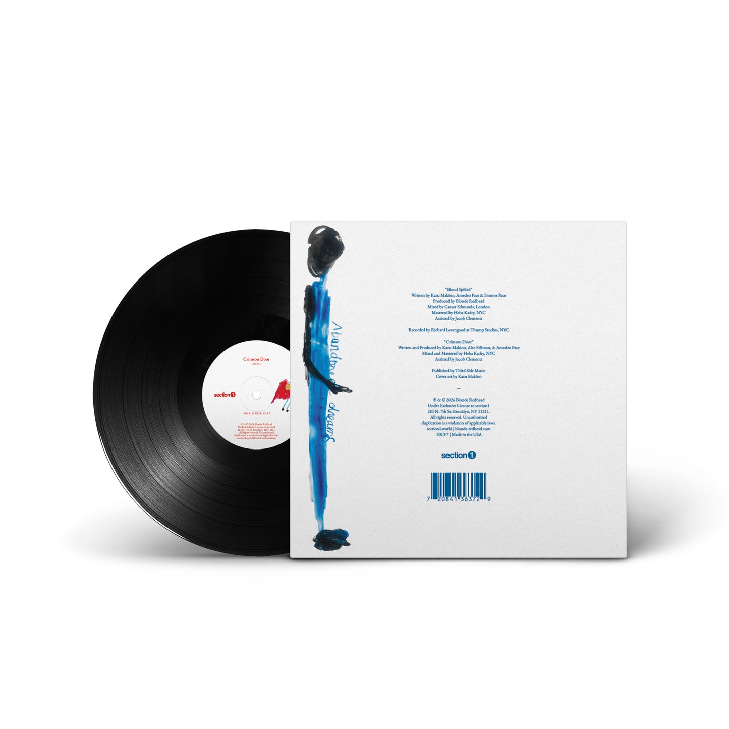 PRE-ORDER - Blonde Redhead - Blood Spill 7" Single