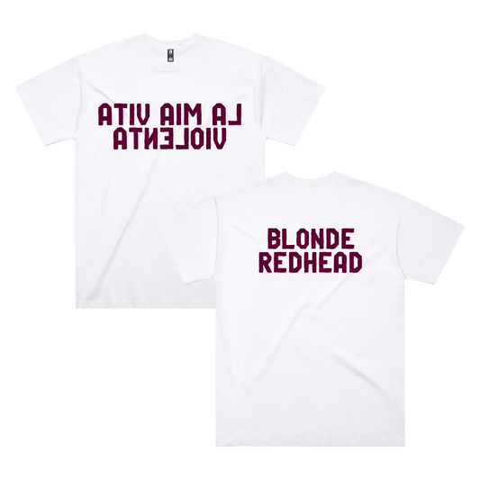 Pre-Order Item - Blonde Redhead 'La Mia Vita Violenta' Anniversary T'Shirt